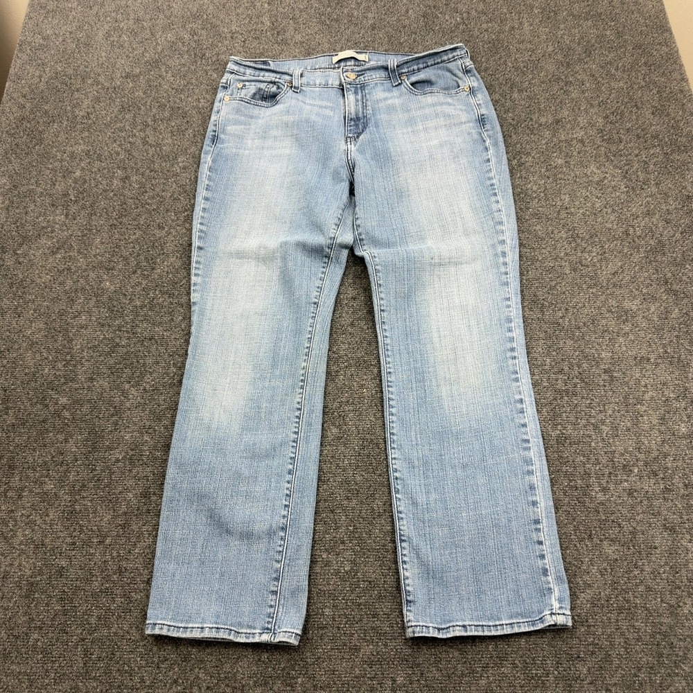 Levis 505 Jeans Womens 14 S Blue Cotton Blend Straight Leg Casual Classic